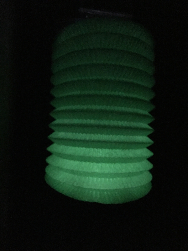 Lampión zelený 28 cm 